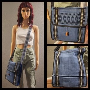 VTG Boho Serape Satchel Crossbody